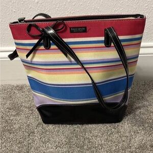Kate Spade New York Cedar Multi-Colored Stripe tote bag
